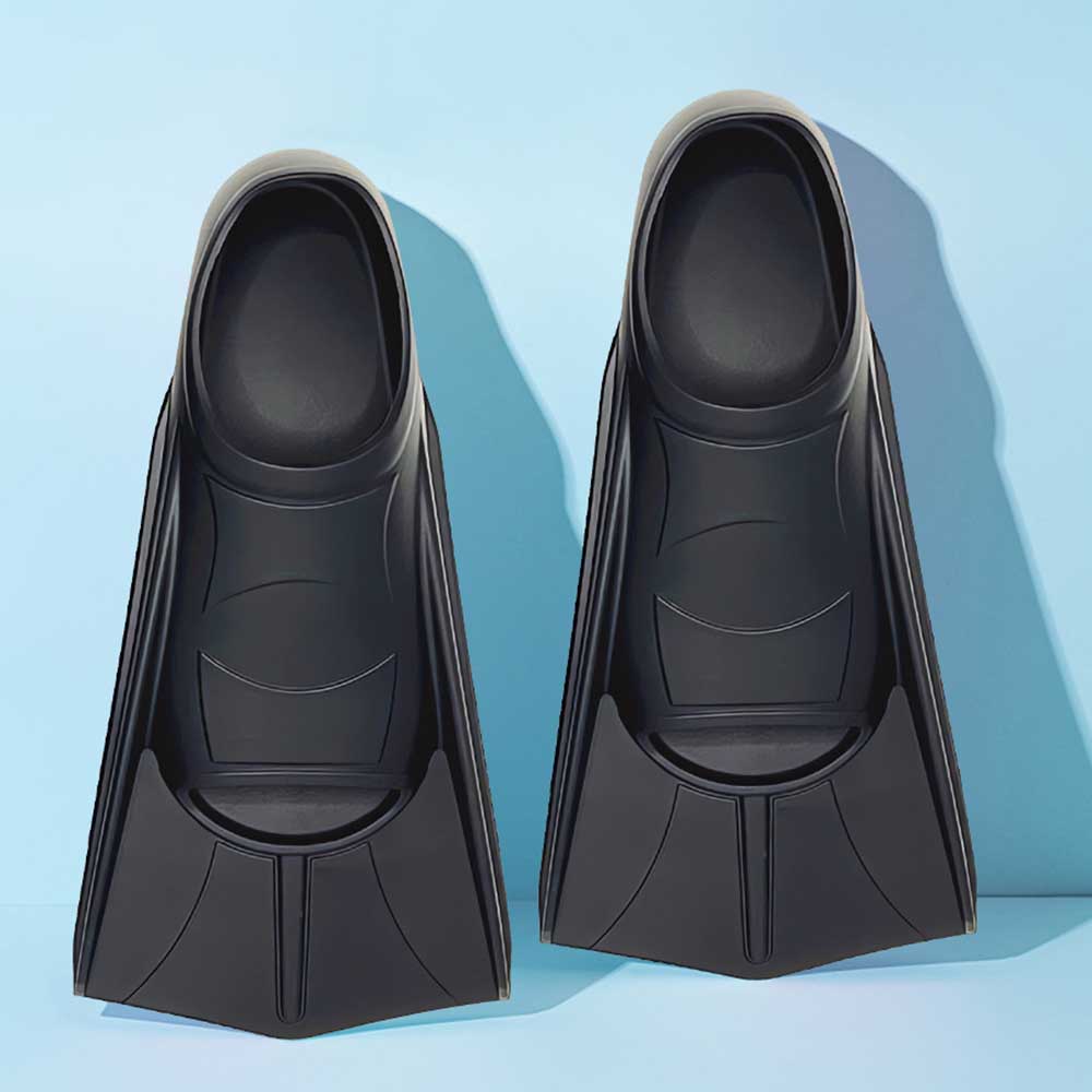 Swim Fins - زعانف سيليكون قصيرة للسباحة، زعانف للغوص،
