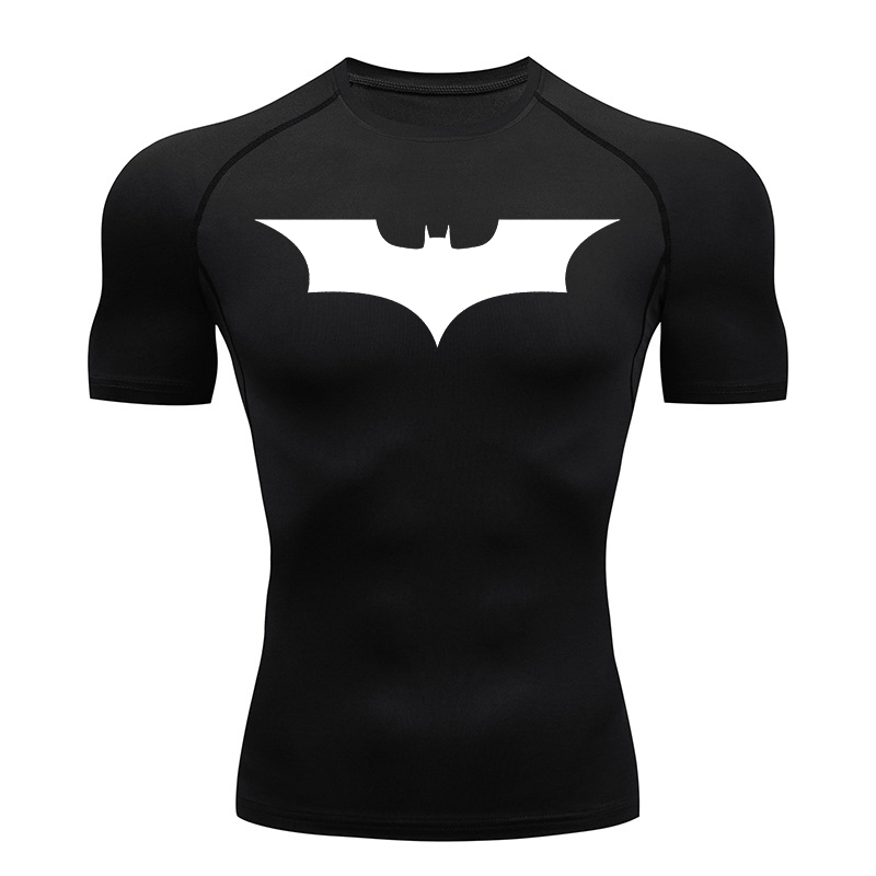 Rash Guard - قمصان مضغوطة مطبوعة على شكل خفاش