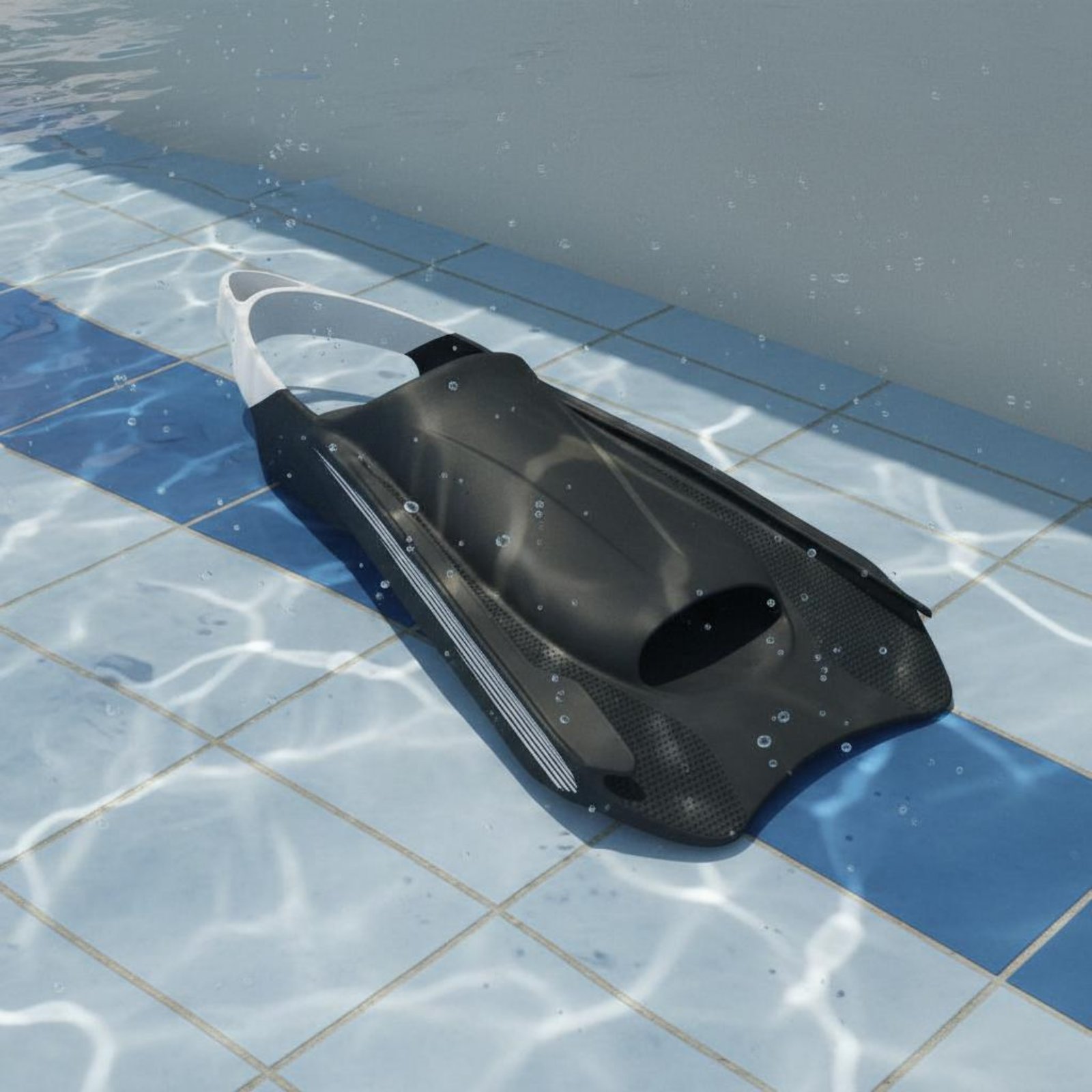 Swim Fins - زعانف سباحة سيليكون مرنة قصيرة، معدات