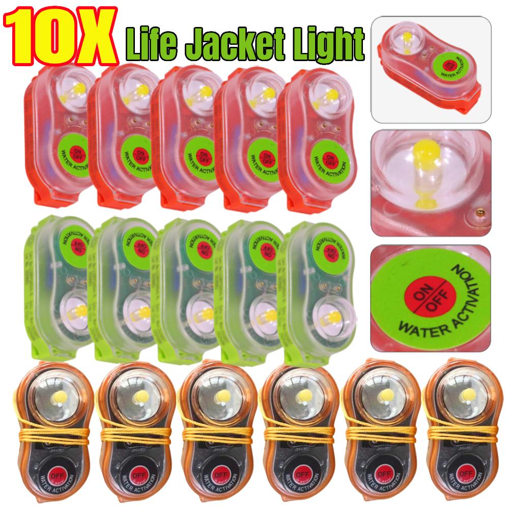 Life Jacket - 1-10 قطعة LED ليثيوم سترة نجاة
