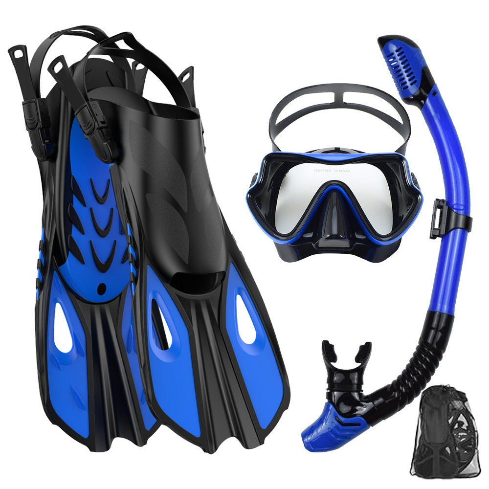 Swim Fins - طقم غوص وسباحة: قناع غوص وغصّة