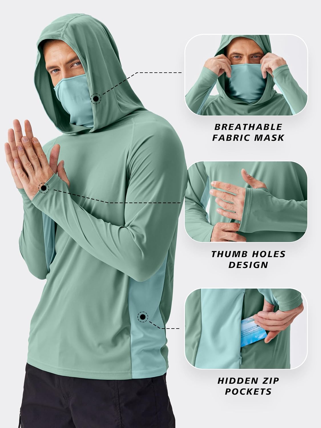 قميص PINSPARK للرجال للحماية م - مراجعة Rash Guard وسعره