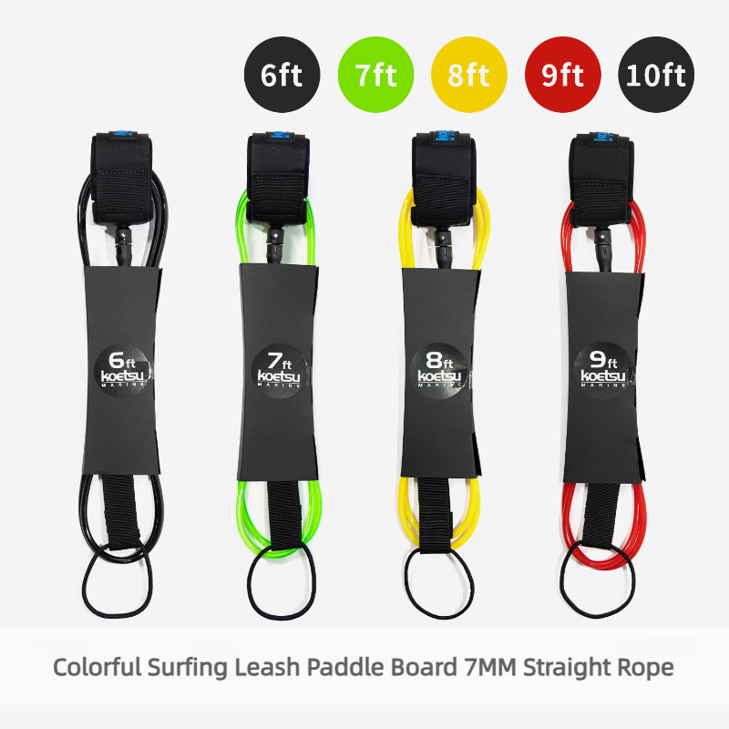 حبل تسلق ملون للوح التزلج على  - مراجعة Surfboard Leash وسعره