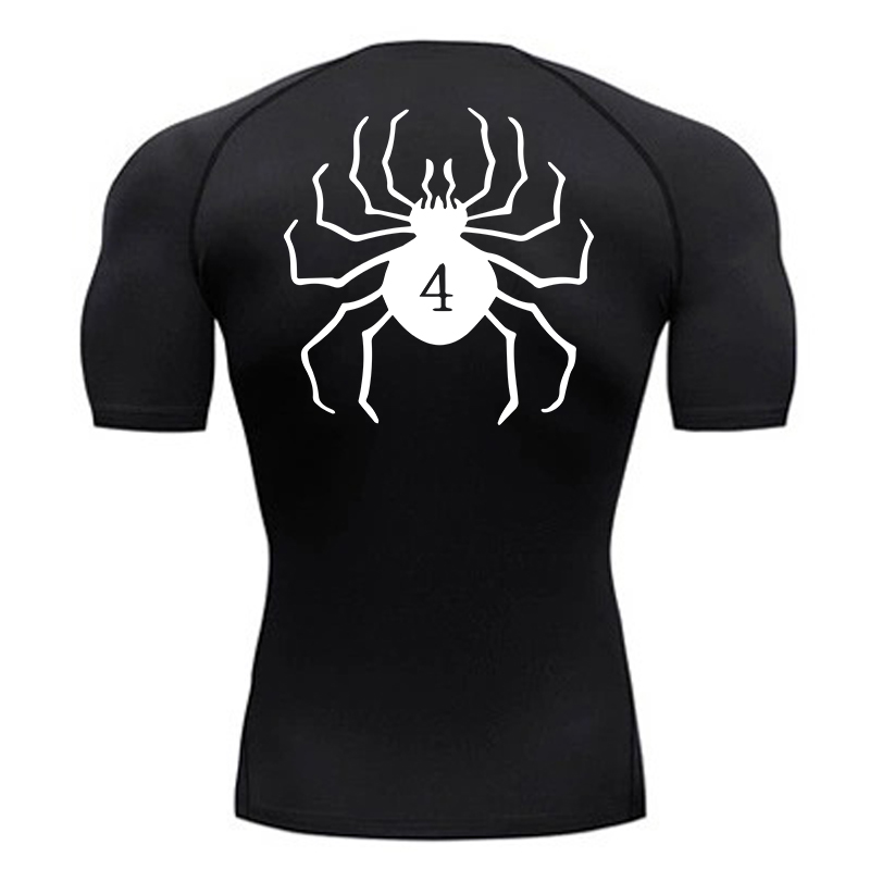 قمصان ضغط مطبوعة على شكل عنكبو - مراجعة Rash Guard وسعره