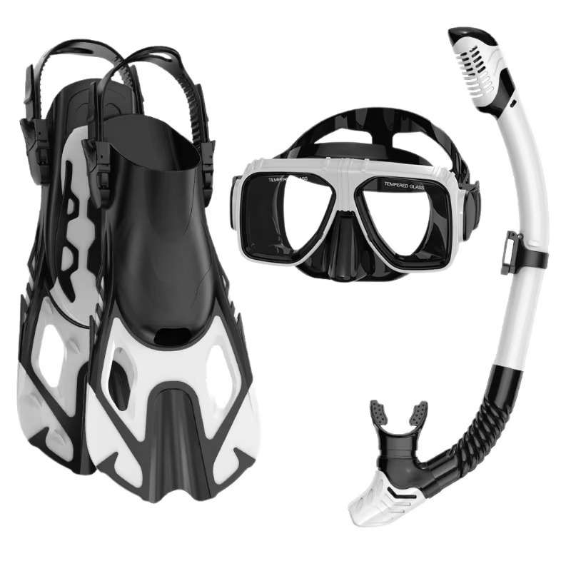 طقم غوص احترافي من 3 قطع: قناع - مراجعة Swim Fins وسعره