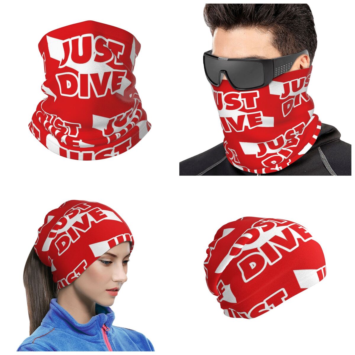 جاست دايف، باندانا بعلم الغوص، - مراجعة Diving Mask وسعره