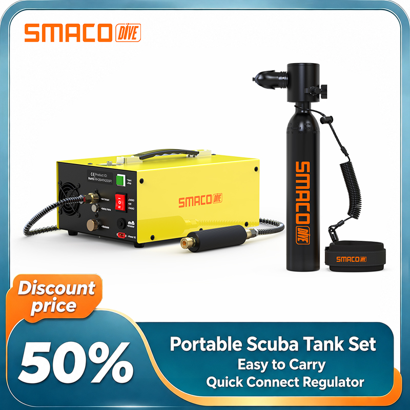 مجموعة خزان غوص صغير من SMACO، - مراجعة Snorkel Set وسعره